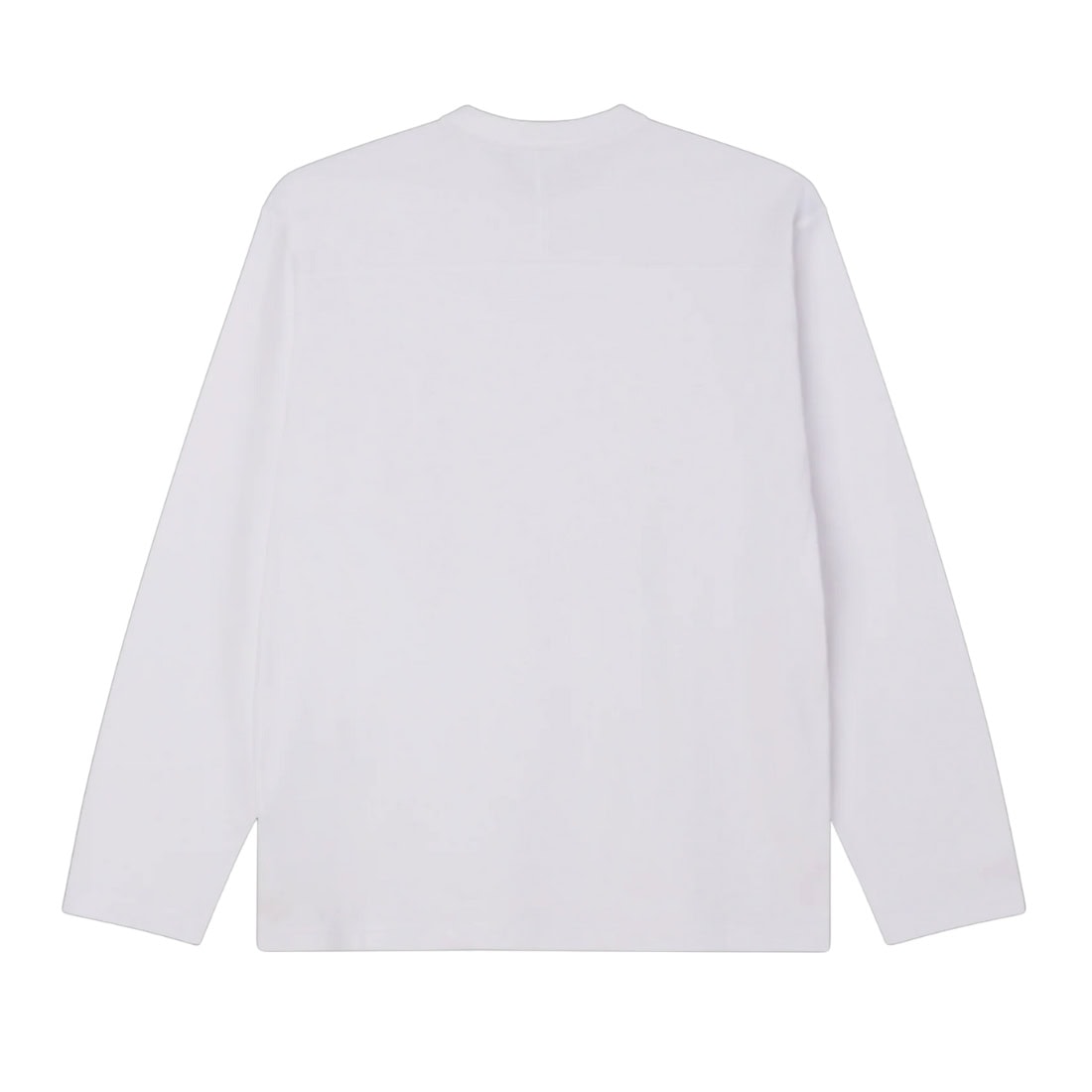 Obey Routine Longsleeve T-Shirt - White - Mens Plain T-Shirt by Obey