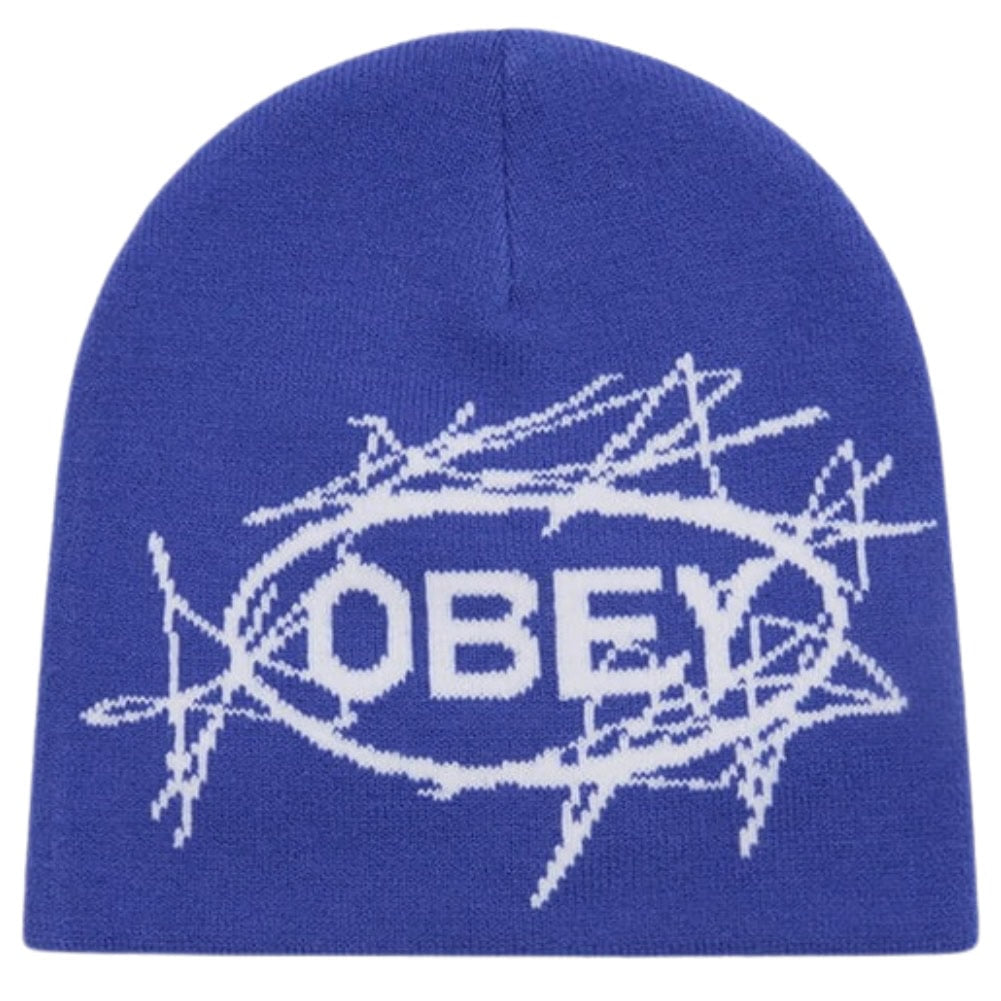 Obey Scram Beanie - Dazzling Blue - Fold Beanie by Obey