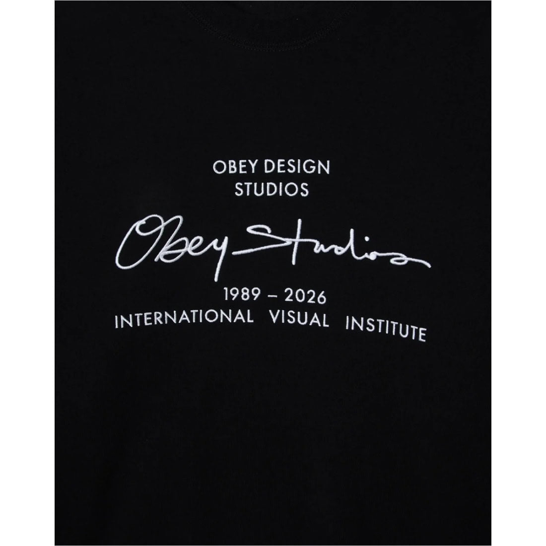 Obey Signature Crew - Black - Mens Crew Neck Sweatshirt by Obey