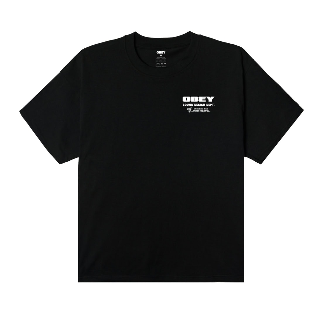 Obey Sound Design Dept. T-Shirt - Black - Mens Graphic T-Shirt by OBEY
