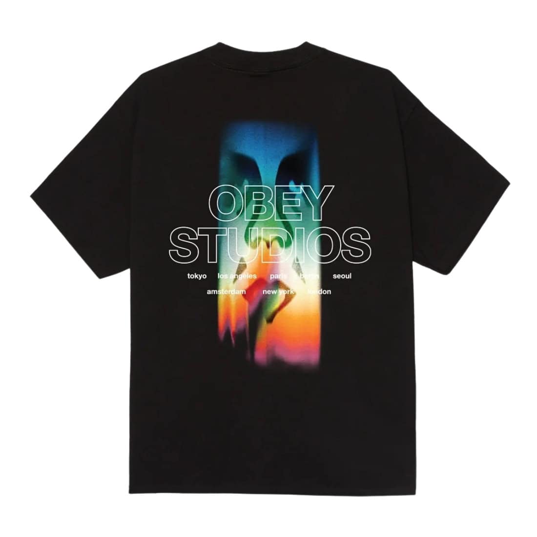 Obey Spectrum T-Shirt - Black - Mens Graphic T-Shirt by Obey