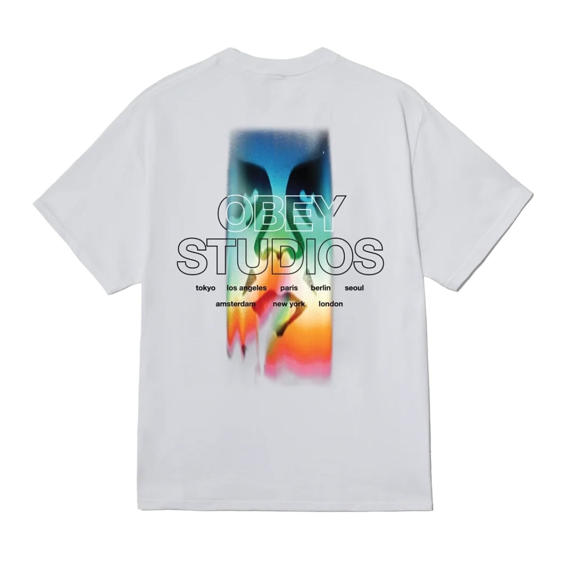 Obey Spectrum T-Shirt - White - Mens Graphic T-Shirt by Obey
