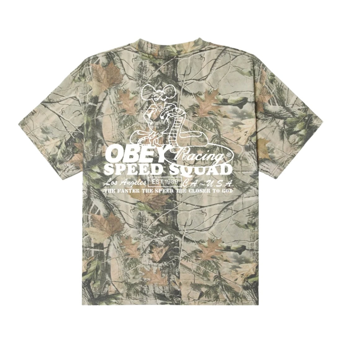 Obey Speed Squad T-Shirt - Leaf Camo - Mens Graphic T-Shirt by Obey