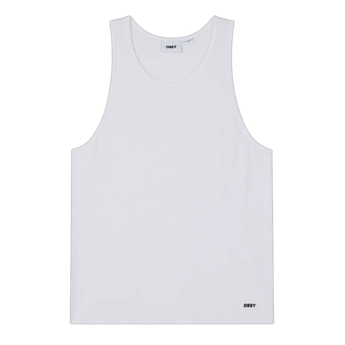 Obey Standard Rib Tank Top Vest 2 Pack - White - Mens Skate Brand Vest/Tank Top by Obey
