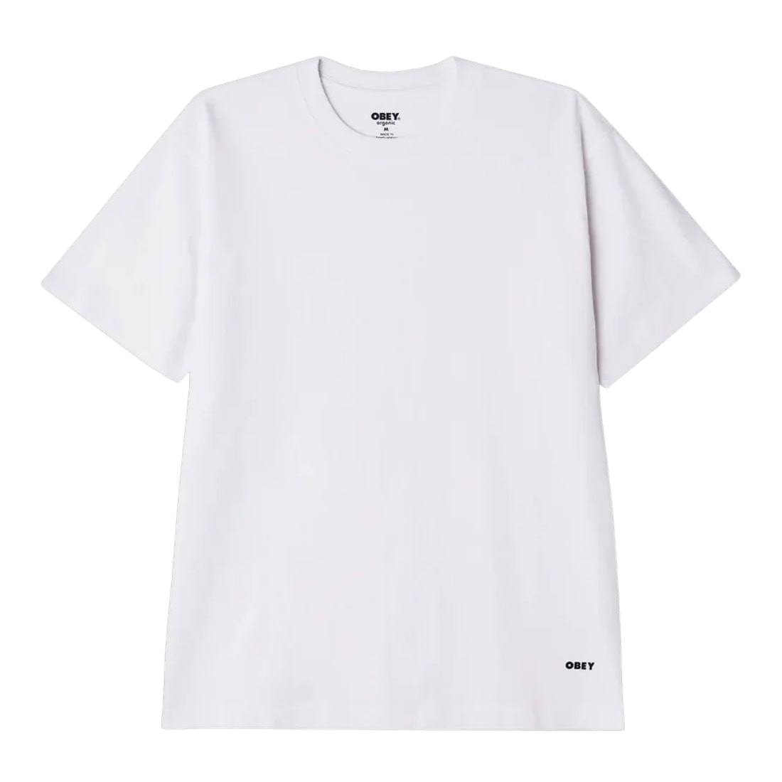 Obey Standard Tee 2 Pack T-Shirt - White - Mens Plain T-Shirt by Obey