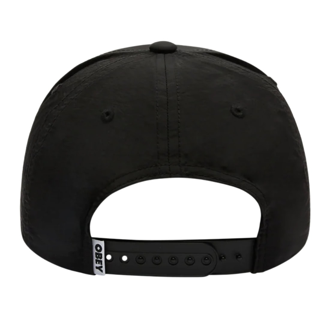 Obey Stipple 5 Panel Snapback Cap - Black - Snapback Cap by Obey One Size