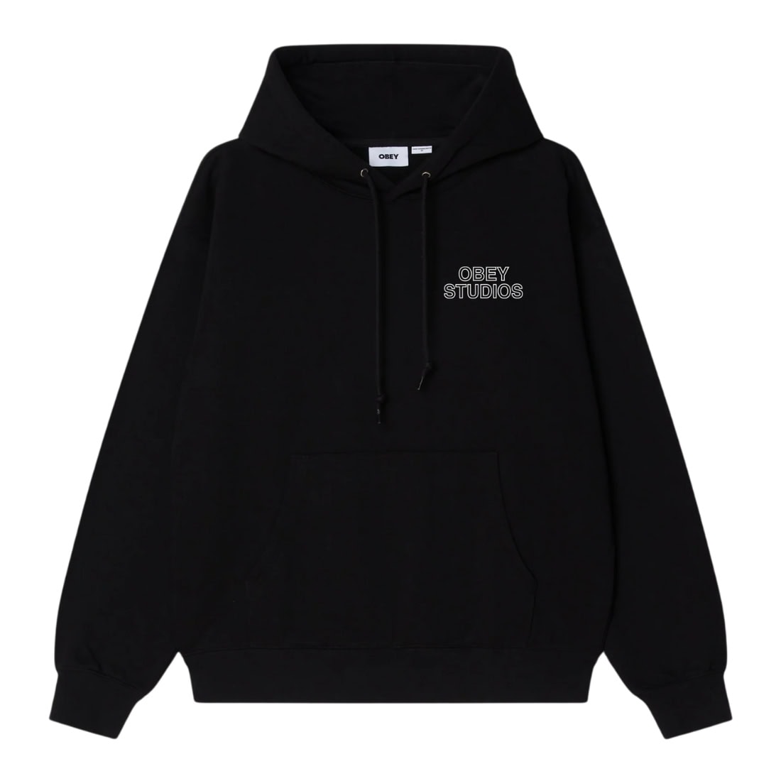 Obey Studios Palette Hoodie - Black - Mens Pullover Hoodie by Obey