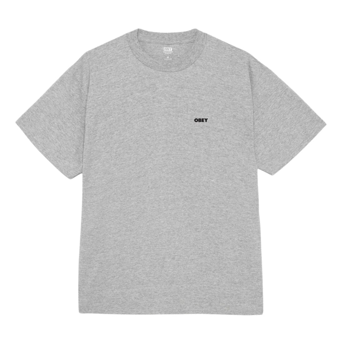 Obey The Medium Is The Message T-Shirt - Heather Grey - Mens Graphic T-Shirt by Obey