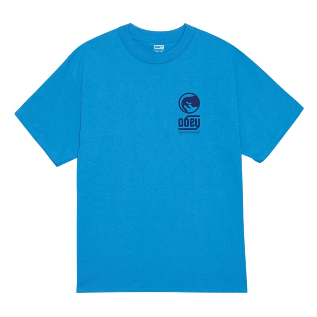 Obey Trademark T-Shirt - Azure Blue - Mens Graphic T-Shirt by Obey