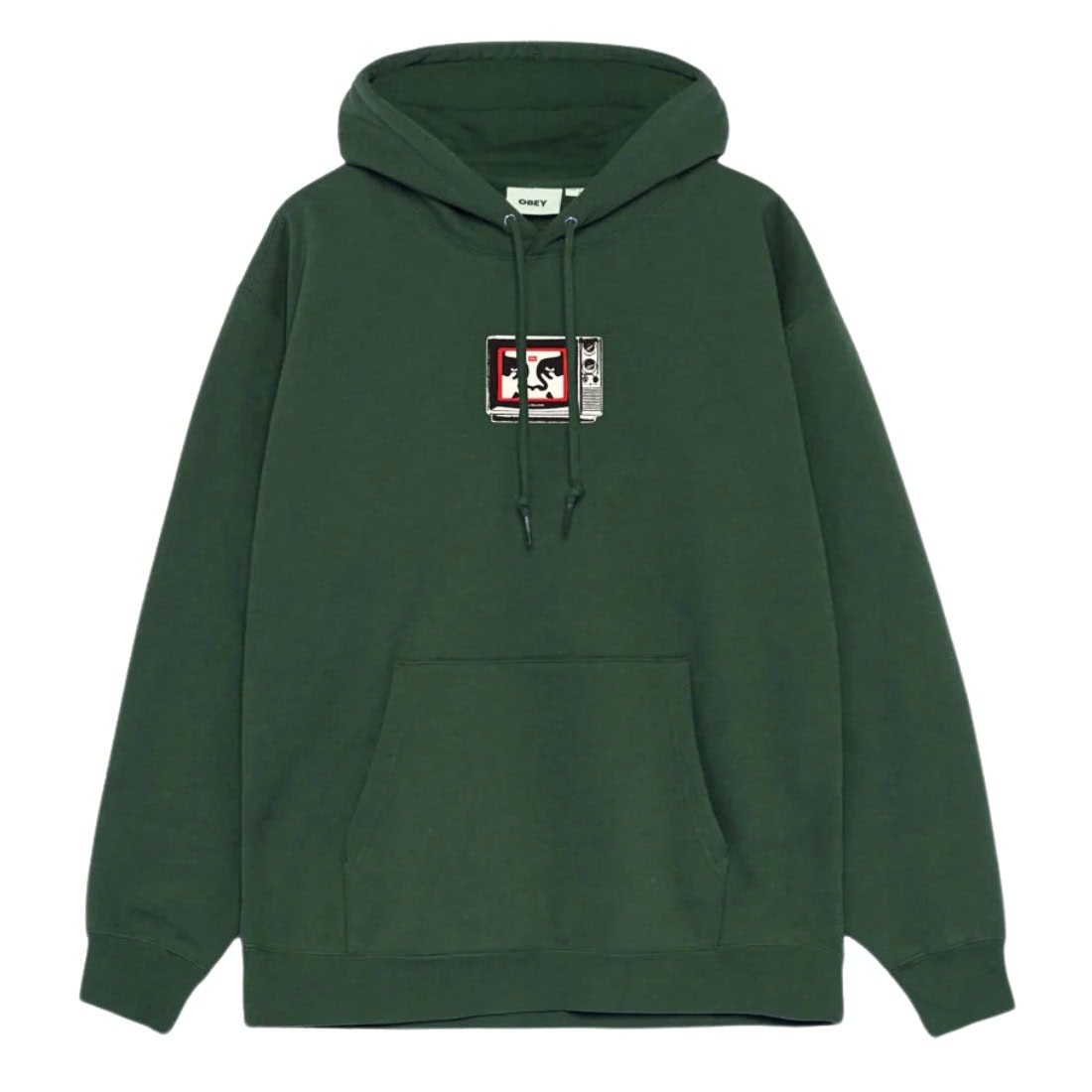 Obey TV Premium Hood - Rain Forest - Mens Pullover Hoodie by Obey