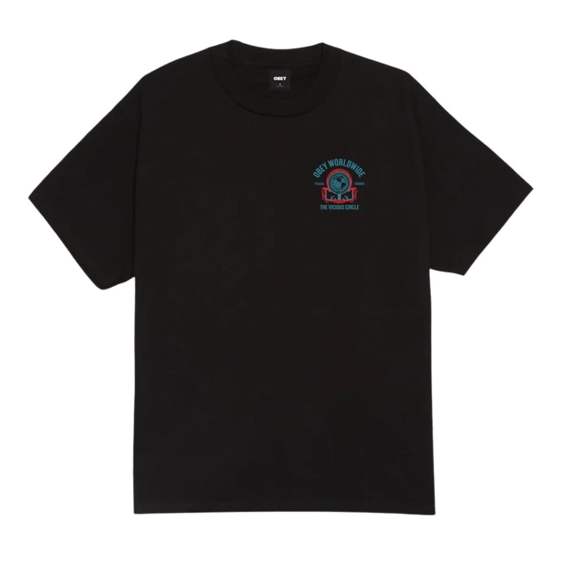 Obey Vicious Circle T-Shirt - Black - Mens Graphic T-Shirt by Obey