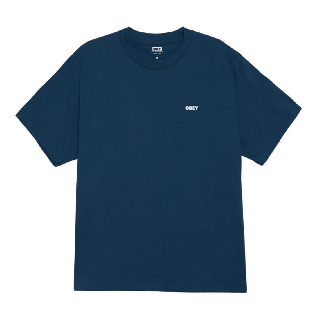 Obey Visual Studios Flower T-Shirt - Harbor Blue - Mens Graphic T-Shirt by Obey