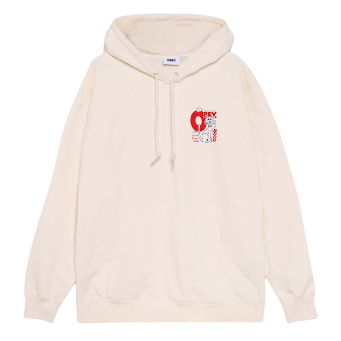 Obey World&#39;s Friendliest Premium Hood - Unbleached - Mens Pullover Hoodie by Obey