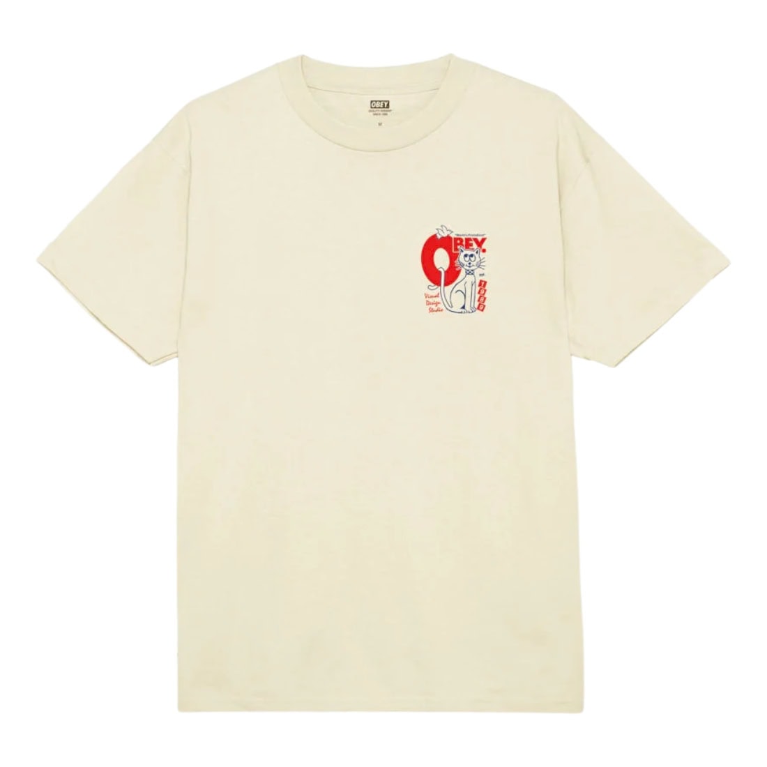 Obey Worlds Friendliest T-Shirt - Cream