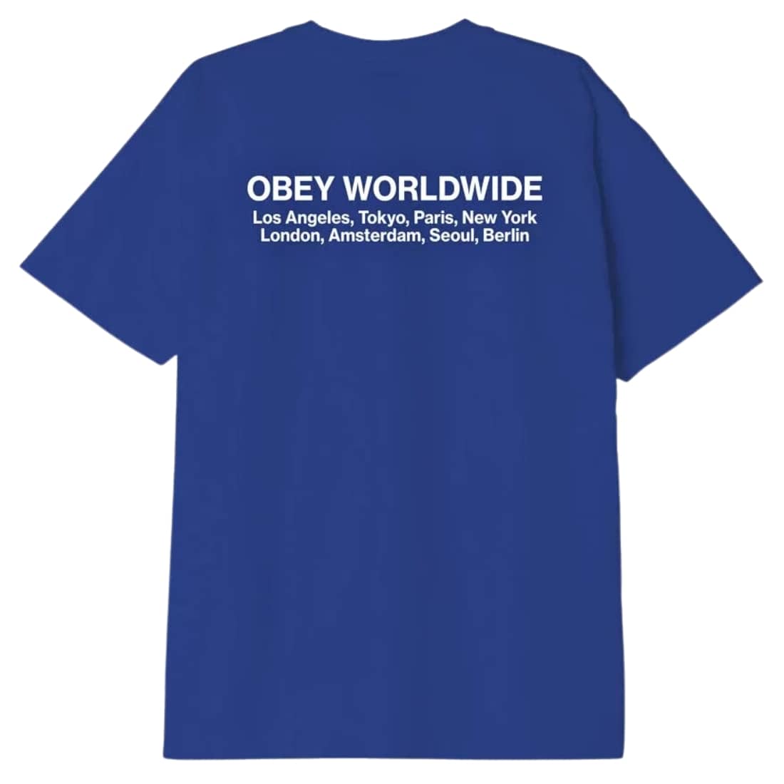 Obey Worldwide Cities T-Shirt - Surf Blue - Mens Graphic T-Shirt by Obey