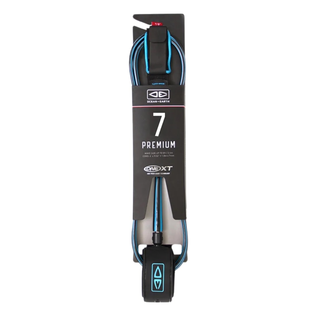 Ocean And Earth 7Ft Premium One Xt Surfboard Leash - Blue - 7ft Surfboard Leash by Ocean and Earth 7ft