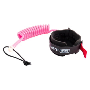 Ocean And Earth Basic Coiled Wrist Bodyboard Leash - Pink - Bodyboard Leash by Ocean and Earth One Size