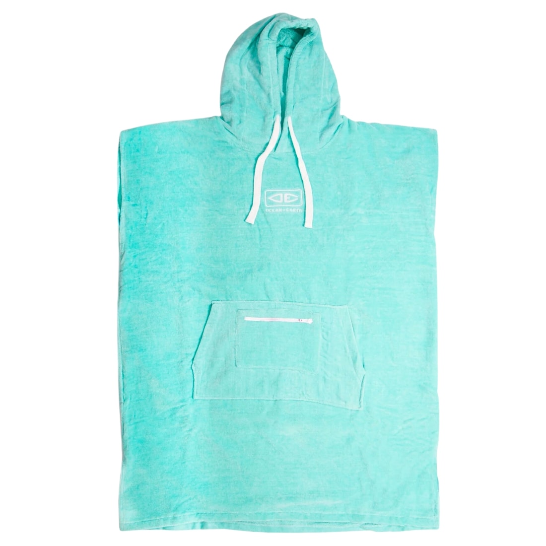 Ocean And Earth Ladies Hooded Poncho Towel - Mint