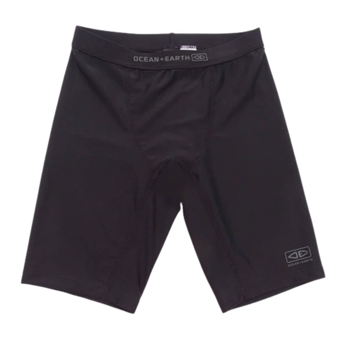 Ocean and Earth Mens Anti-Rash Surf Shorts - Black - Mens UV Rash Vest by Ocean and Earth