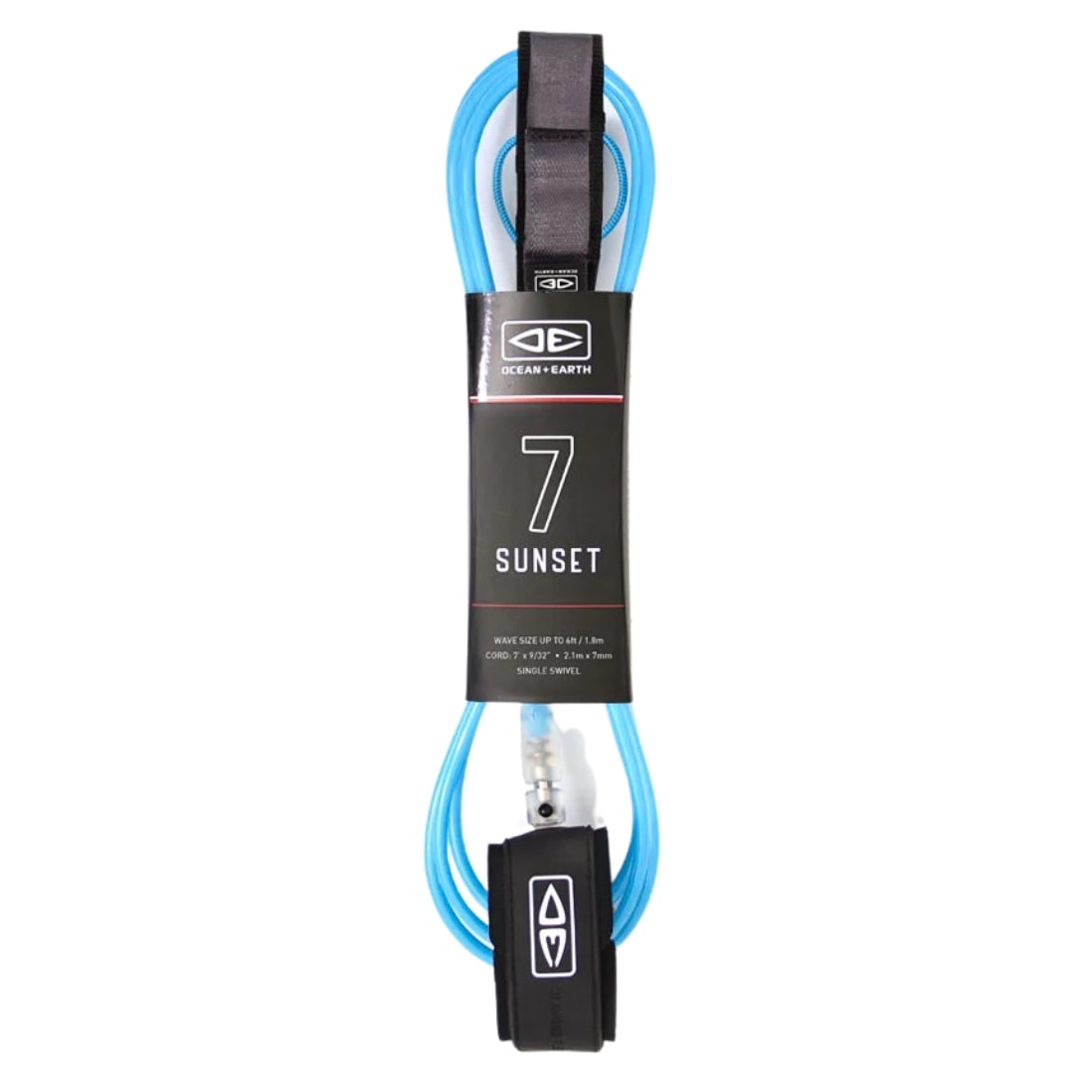 Ocean And Earth Sunset 7ft Surfboard Leash - Blue