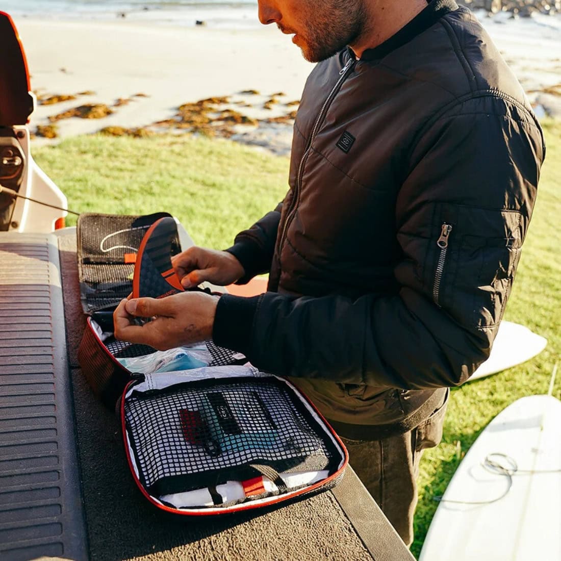 Ocean And Earth Surfboard Fin Travel Case - Black - Surfboard Fin Accessory by Ocean and Earth One Size