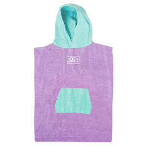 Ocean And Earth Toddlers Hooded Poncho Towel - Violet - Changing Robe Poncho Towel by Ocean and Earth Toddlers (70cm)