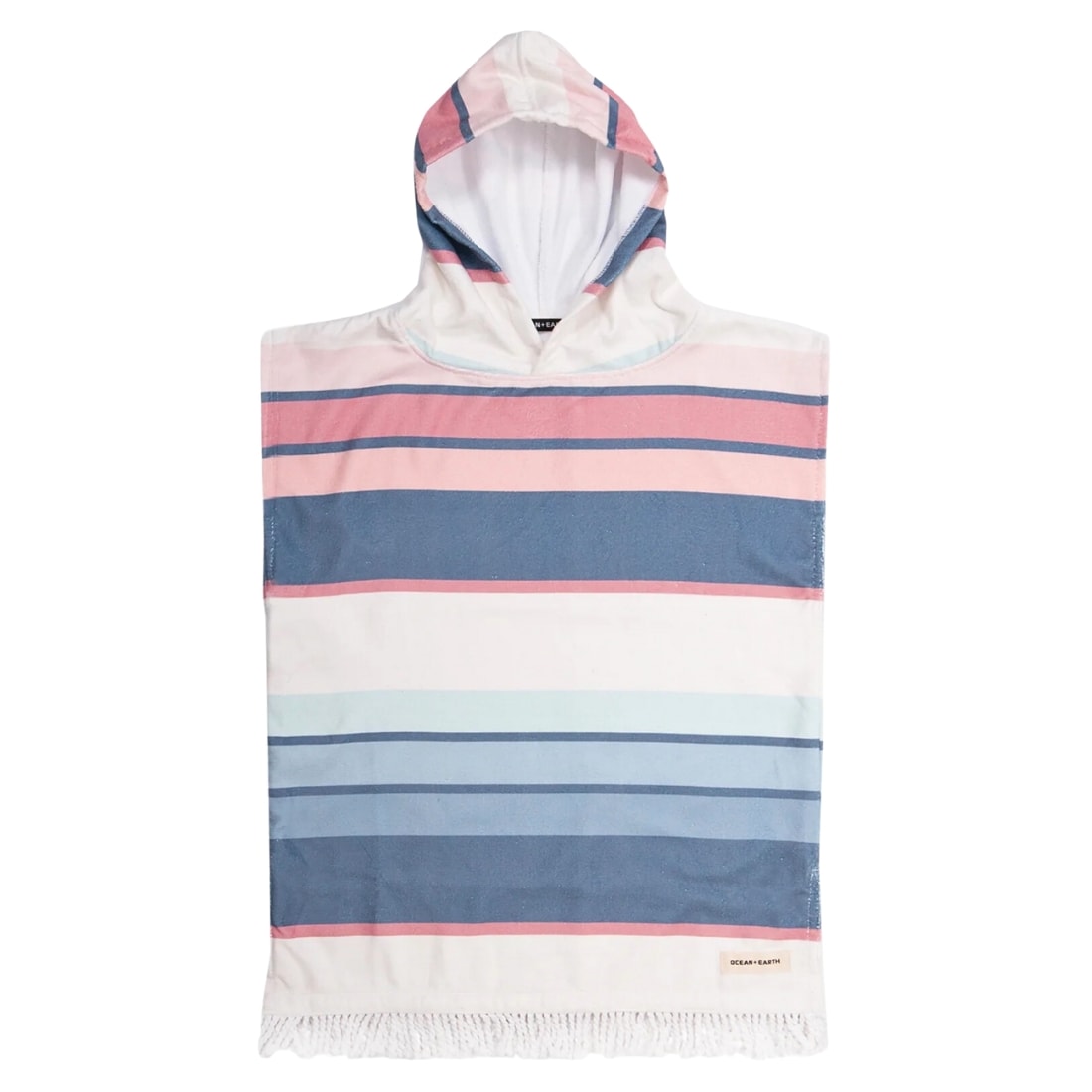 Ocean And Earth Toddlers Sunkissed Hooded Poncho Towel - Multi Stripe - Changing Robe Poncho Towel by Ocean and Earth Toddlers (70cm)