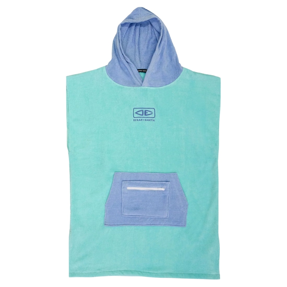 Ocean And Earth Youth Hooded Poncho Towel - Mint - Changing Robe Poncho Towel by Ocean and Earth Youth (90cm)