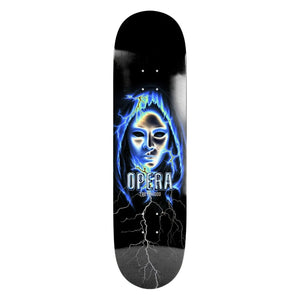 Opera 8.25 Wood Lightning Deck - Black/Silver - Skateboard Deck by Opera 8.25 inch