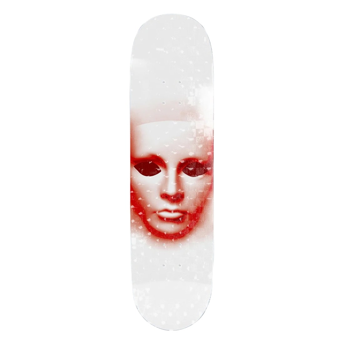 Opera 8.5 Face Deck - White Holographic - Skateboard Deck by Opera 8.5 inch