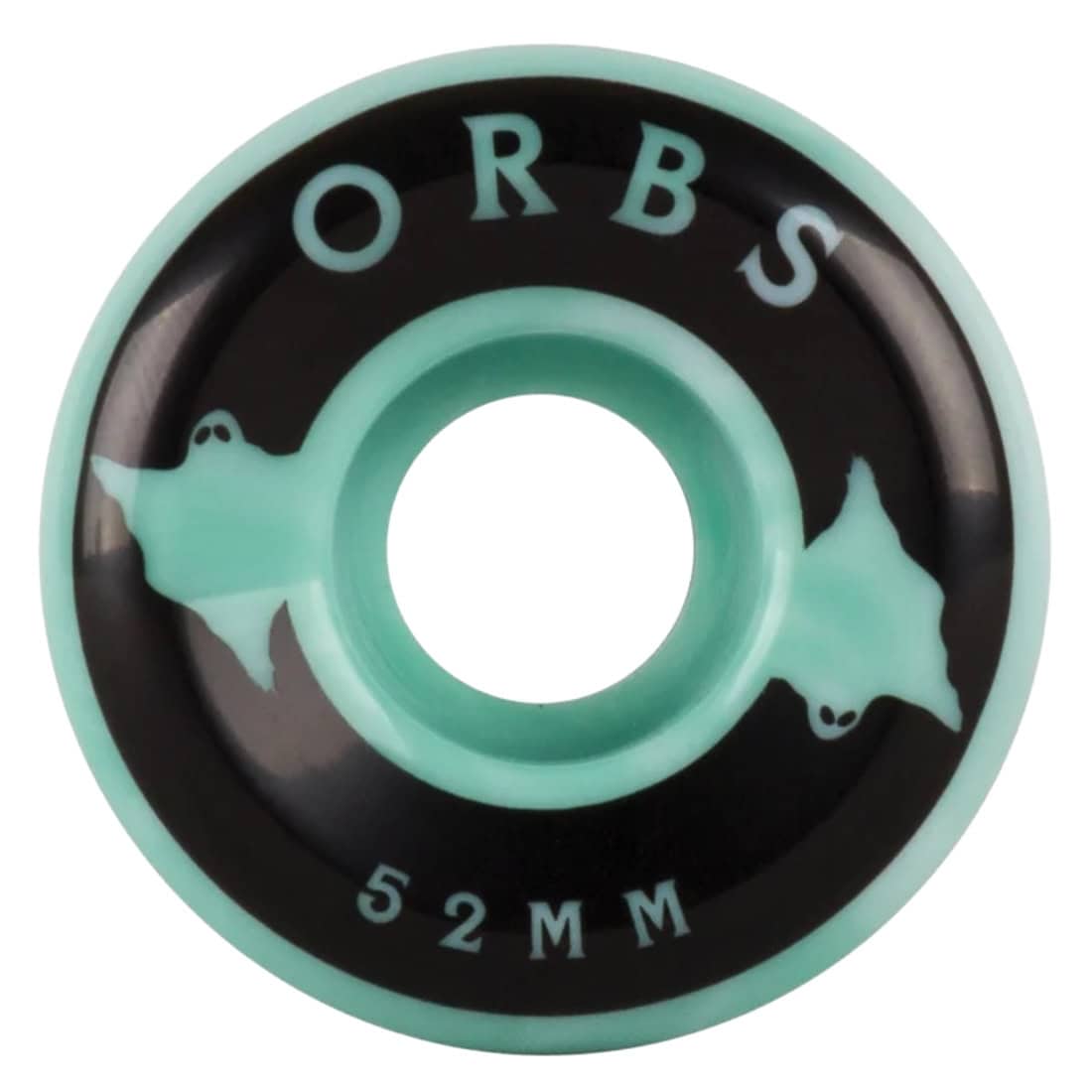 Orbs 52mm Specters Swirls Conical 99A Wheels - Teal/White - Skateboard Wheels by Orbs 52mm