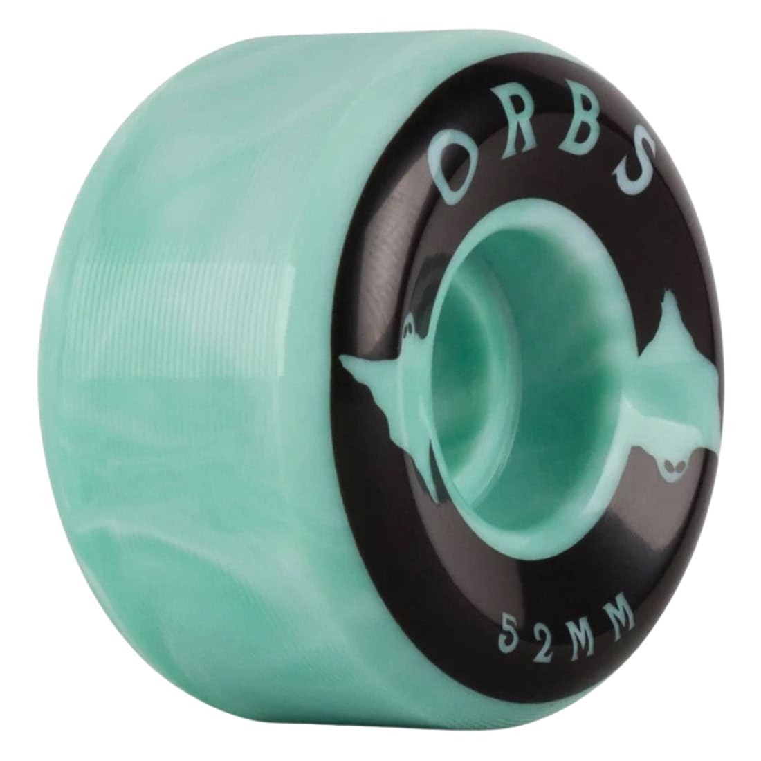 Orbs 52mm Specters Swirls Conical 99A Wheels - Teal/White - Skateboard Wheels by Orbs 52mm