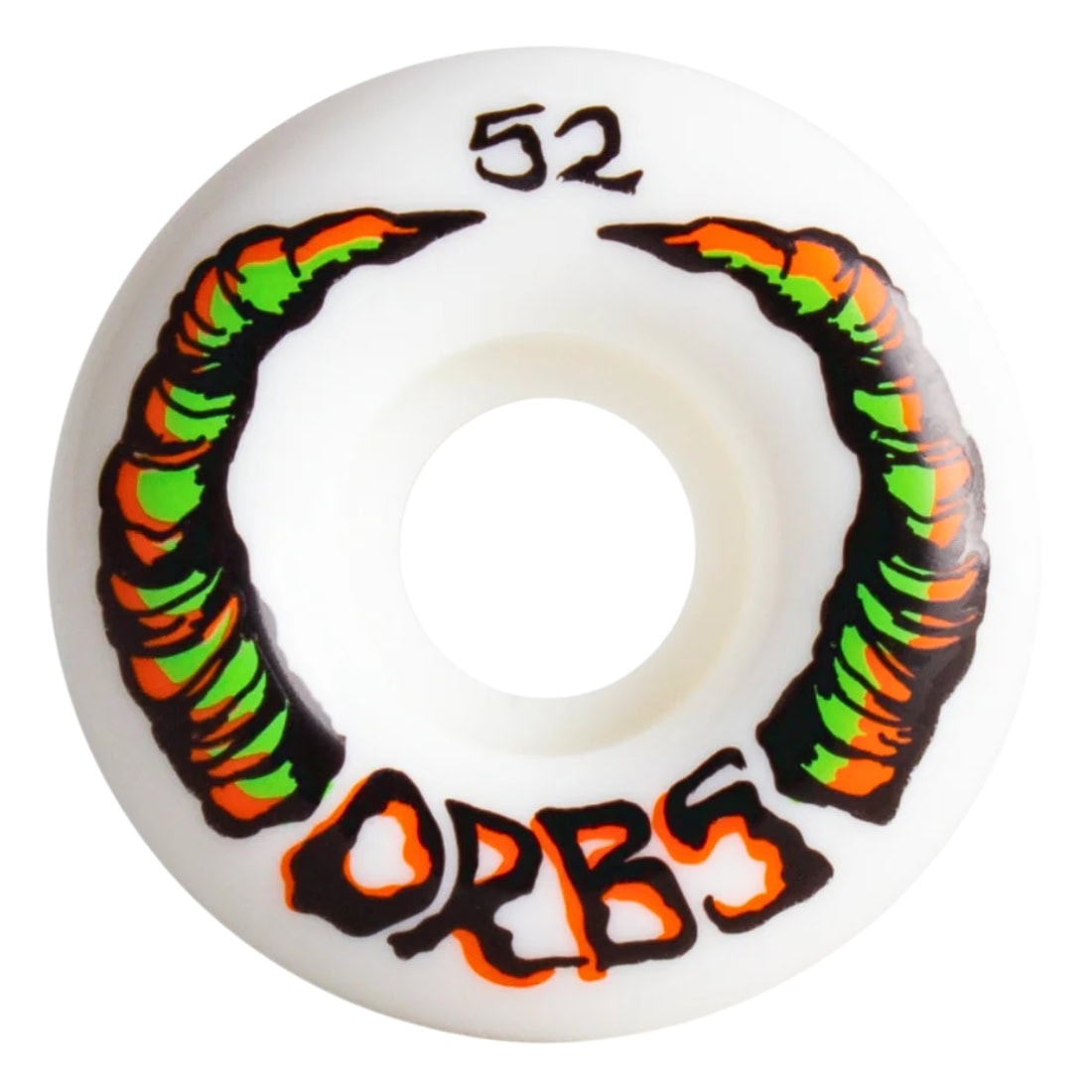 Orbs 52mm Apparitions Round 99A Skateboard Wheels - White - Skateboard Wheels by Orbs 52mm