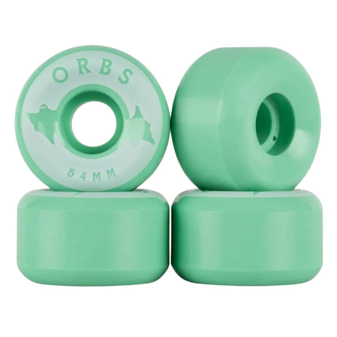 Orbs 54mm Specters Solid Conical 99A Wheels - Mint - Skateboard Wheels by Orbs 54mm