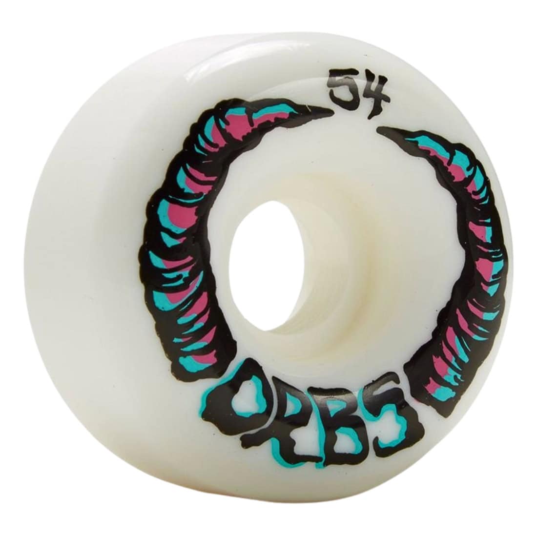 Orbs 54mm Apparitions Round 99A Skateboard Wheels - White - Skateboard Wheels by Orbs 54mm