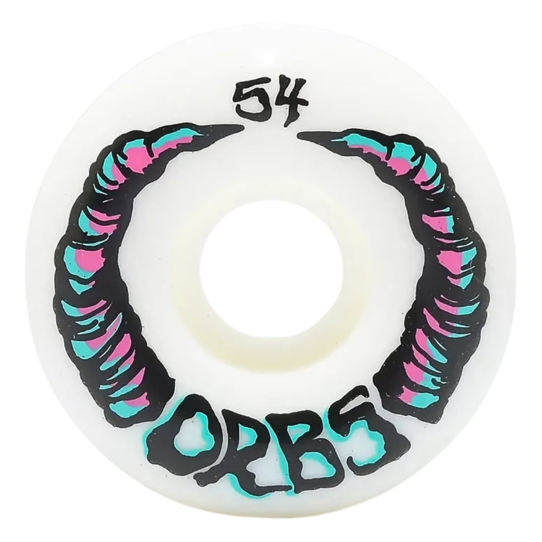 Orbs 54mm Apparitions Round 99A Skateboard Wheels - White - Skateboard Wheels by Orbs 54mm