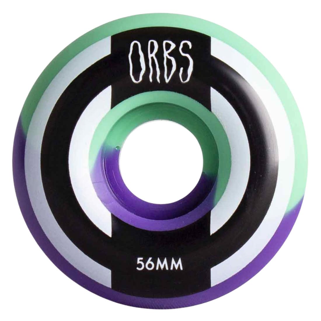 Orbs 56mm Apparitions Splits Round 99A Wheels - Mint/Lavender - Skateboard Wheels by Orbs 56mm