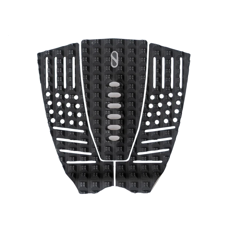 Slater Designs 3 Piece Arch Traction Algae Foam Tail Pad - Black/Grey - 3 Piece Tail Pad by Slater Designs