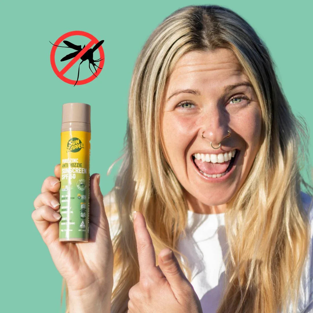 Sun Zapper Pure Zinc Anti Mozzie Sunscreen SPF50 Pump Bottle - Sunscreen by Sun Zapper 100g