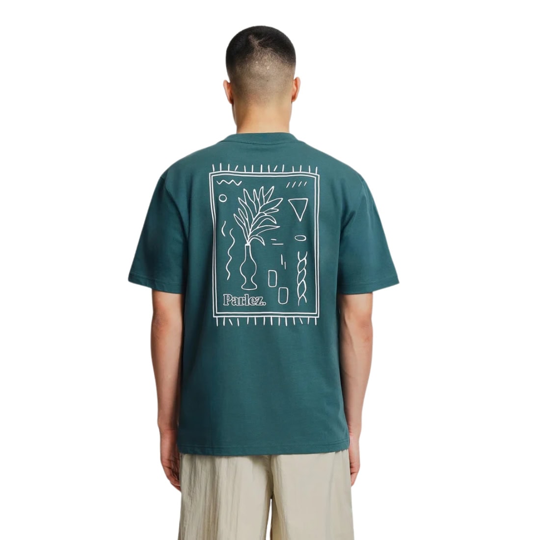 Parlez Altimas T-Shirt - Pacific Green - Mens Graphic T-Shirt by Parlez