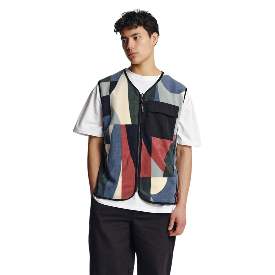 Parlez Amisk Reversible Gillet - Black - Mens Gilet Jacket by Parlez