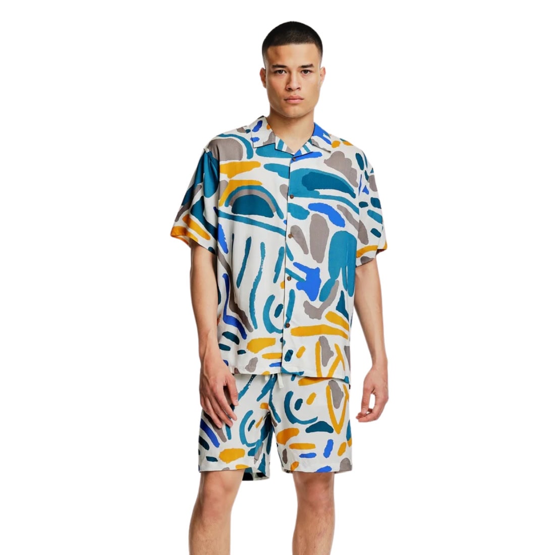 Parlez Antigua Shirt - Multi - Mens Casual Shirt by Parlez