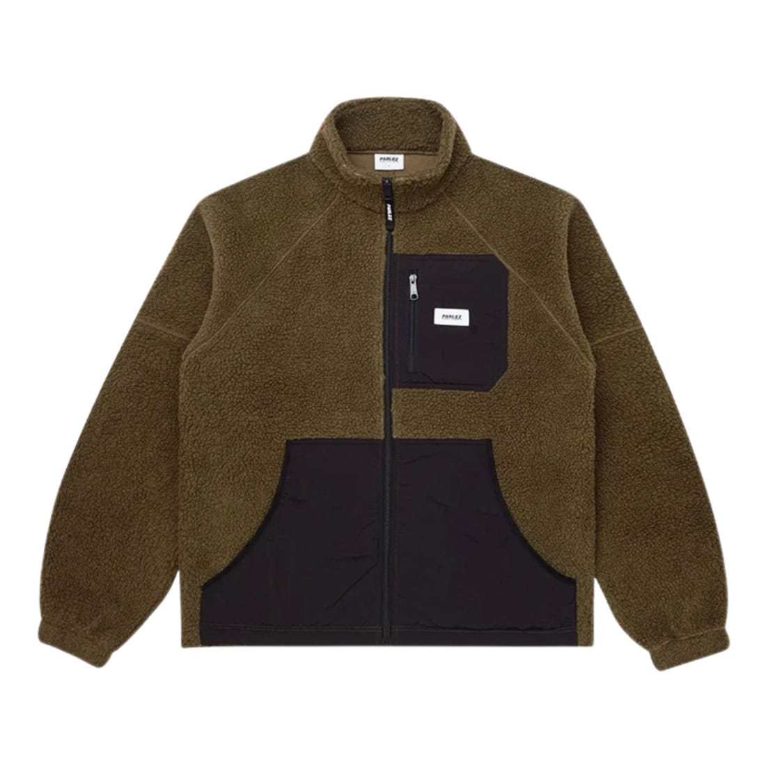 Parlez Ascend Fleece - Moss - Mens Zip Up Hoodie by Parlez