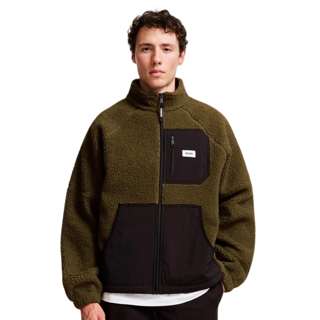 Parlez Ascend Fleece - Moss - Mens Zip Up Hoodie by Parlez