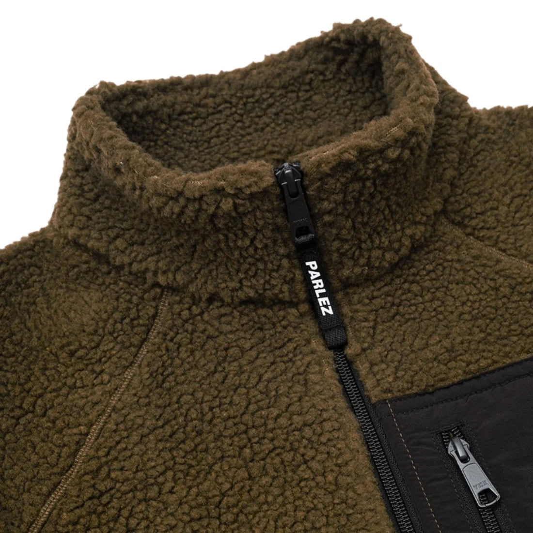 Parlez Ascend Fleece - Moss - Mens Zip Up Hoodie by Parlez