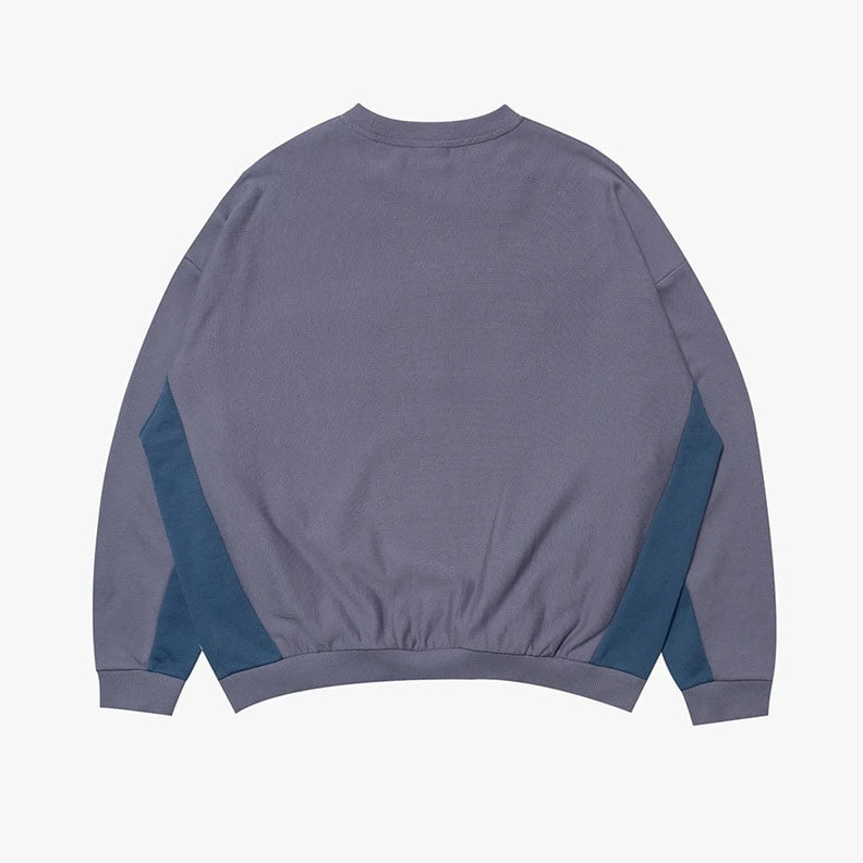 Parlez Campus Oversize Sweater - Purple Haze - Mens Crew Neck Sweatshirt by Parlez