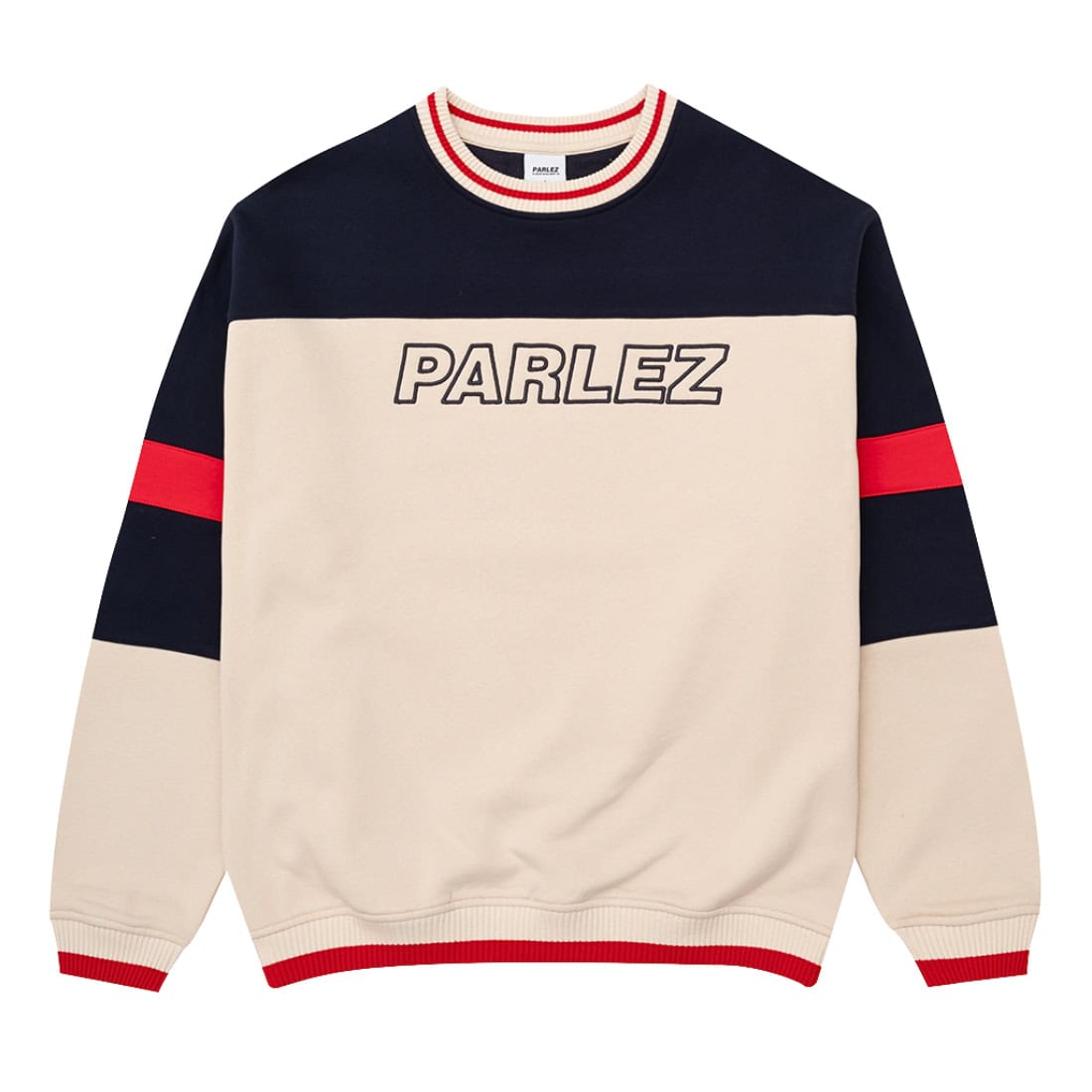 Parlez Club OS Oversized Sweatshirt - Midnight - Mens Crew Neck Sweatshirt by Parlez