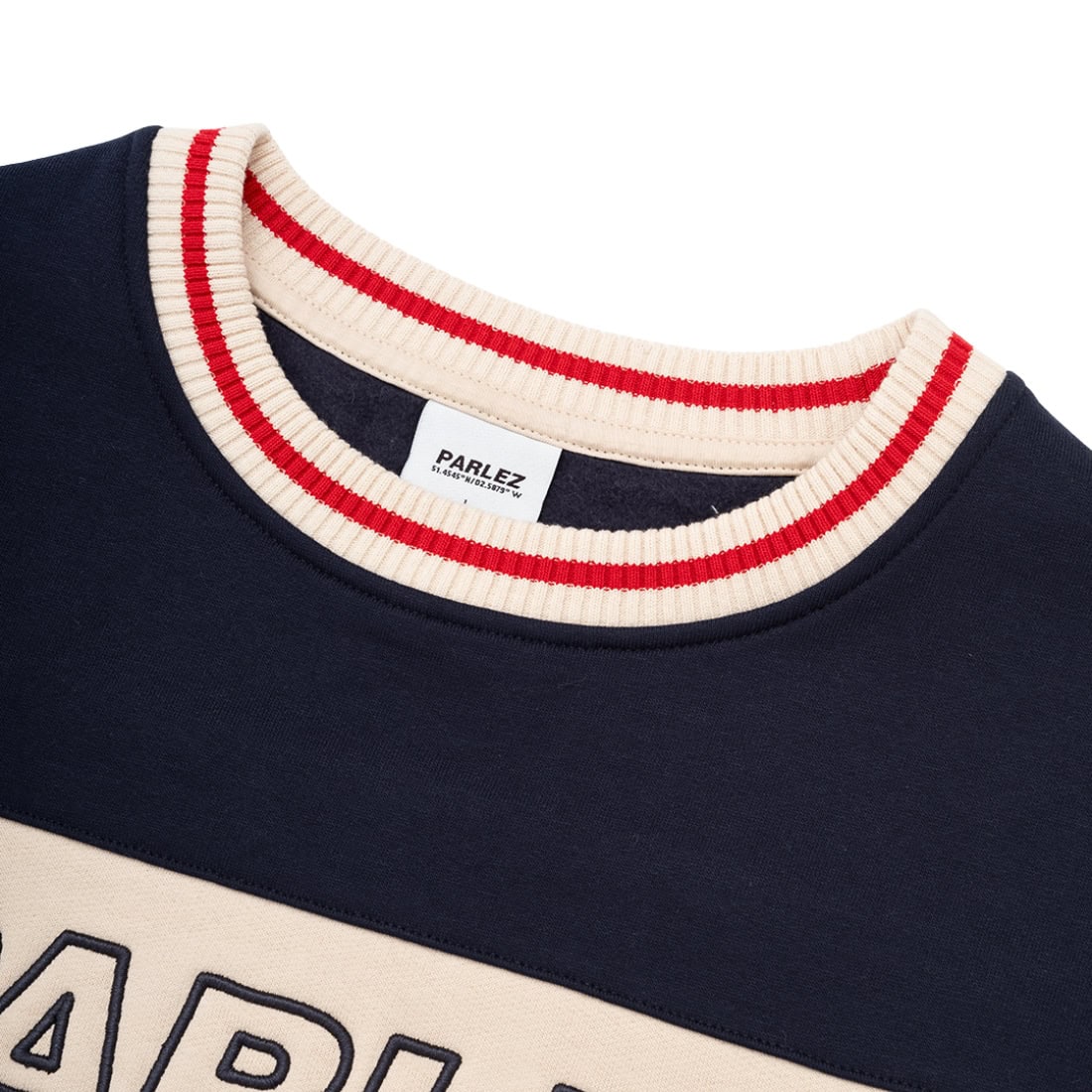 Parlez Club OS Oversized Sweatshirt - Midnight - Mens Crew Neck Sweatshirt by Parlez