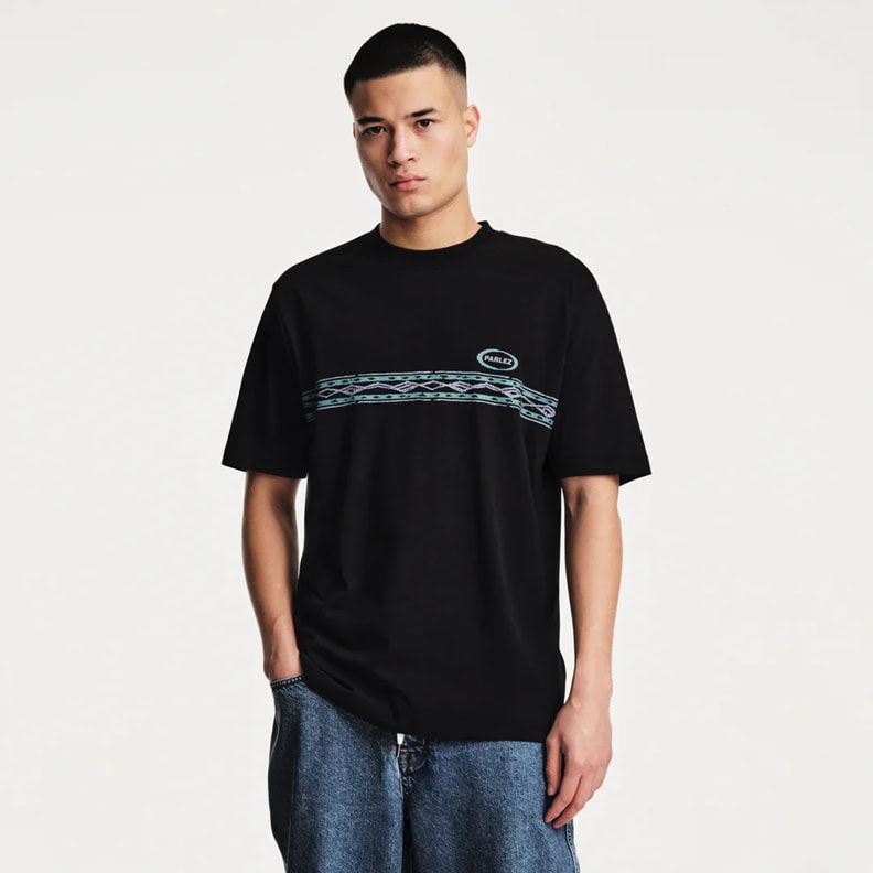 Parlez Diego T-Shirt - Black - Mens Graphic T-Shirt by Parlez