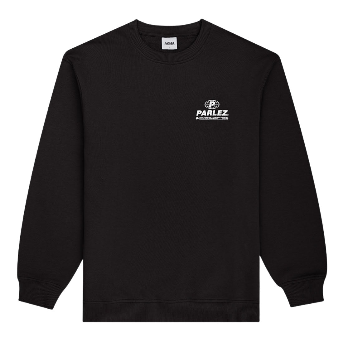 Parlez Excel Sweatshirt - Black - Mens Crew Neck Sweatshirt by Parlez
